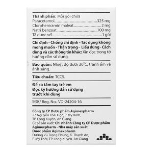 Thuốc cốm ACEgoi trị sốt, ho, sổ mũi, nhức đầu (30 gói x 3g)