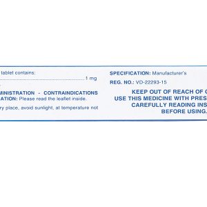 Acenocoumarol 1 SPM phòng và trị bệnh nghẽn mạch (3 vỉ x 10 viên)