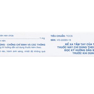 Acenocoumarol 1 SPM phòng và trị bệnh nghẽn mạch (3 vỉ x 10 viên)