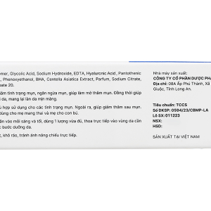 Gel Actidem Derma ngừa mụn, mờ thâm tuýp 18g