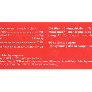 Agi-Neurin điều trị và dự phòng thiếu vitamin B1, B6, B12 (10 vỉ x 10 viên)