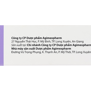 Agihistine 8 trị hội chứng hội chứng Ménière (5 vỉ x 20 viên)