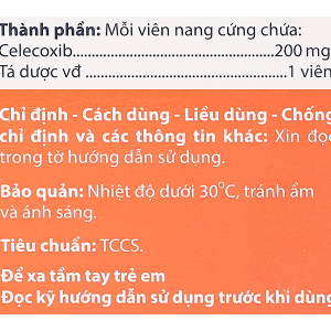 Agilecox 200 điều trị thoái hoá khớp, viêm khớp dạng thấp (2 vỉ x 10 viên)