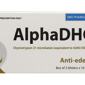 AlphaDHG 4200IU trị phù nề sau chấn thương (2 vỉ x 10 viên)