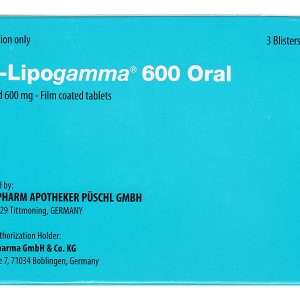 Alfa-Lipogamma 600 Oral trị đa thần kinh đái tháo đường (3 vỉ x 10 viên)