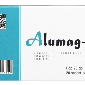 Hỗn dịch uống Alumag-S 15g điều trị viêm loét dạ dày tá tràng (20 gói x 15g)
