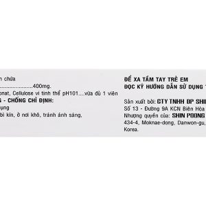 Alzental 400mg trị giun (1 vỉ x 1 viên)