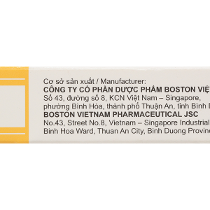 Ambroxol Boston 30mg tiêu nhầy, trị bệnh đường hô hấp (3 vỉ x 10 viên)