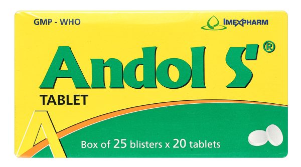 Andol S trị các triệu chứng cảm (25 vỉ x 20 viên)