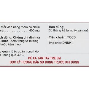 Atsotine 400mg điều trị hội chứng thoái hóa thần kinh não (3 vỉ x 10 viên)