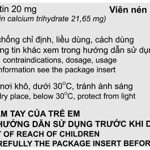 Avasboston 20 điều trị rối loạn mỡ máu (5 vỉ x 10 viên)