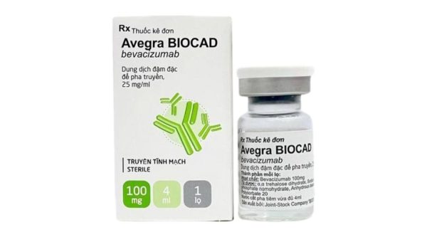 Dung dịch tiêm Avegra Biocad 100mg/4ml chỉ định điều trị ung thư vú di căn chai 4ml