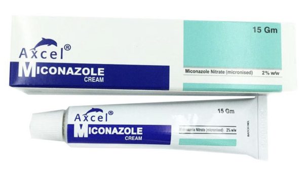 Kem bôi da Axcel Miconazole cream điều trị nhiễm nấm ngoài da tuýp 15g