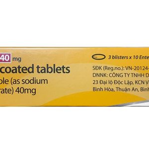 Axitan 40mg điều trị trào ngược dạ dày, thực quán (3 vỉ x 10 viên)