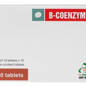B-coenzyme bổ sung vitamin nhóm B, giảm suy nhược (10 vỉ x 10 viên)