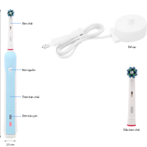 Bàn chải điện Oral-B Pro 500 CrossAction D16.513