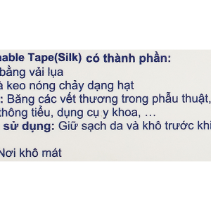 Băng keo lụa Zilgo (2.5cm x 5m)