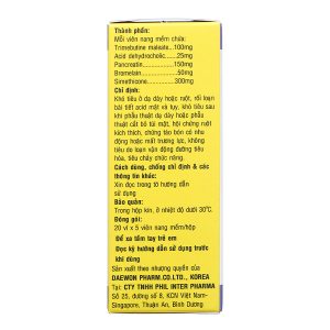 Banitase trị đầy hơi, khó tiêu (20 vỉ x 5 viên)