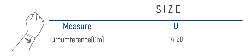 Bao đeo cổ tay đàn hồi Dr. Med DR-W136 size U