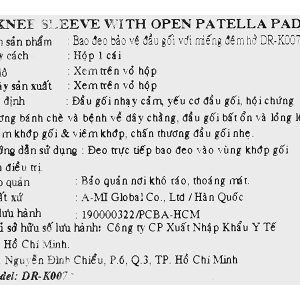 Bao đeo đầu gối Dr. Med DR-K007 size S
