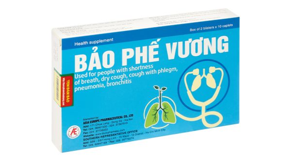 Bảo Phế Vương hỗ trợ thanh phế, giảm đờm, giảm ho hộp 20 viên