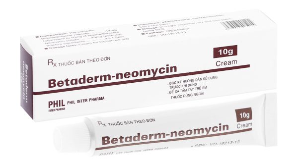 Kem bôi Betaderm-neomycin trị viêm da do dị ứng, do nhiễm trùng tuýp 10g