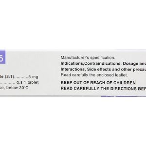 Bihasal 5 trị tăng huyết áp, đau thắt ngực (3 vỉ x 10 viên)