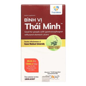 Bình Vị Thái Minh hỗ trợ giảm viêm loét dạ dày lọ 80 viên