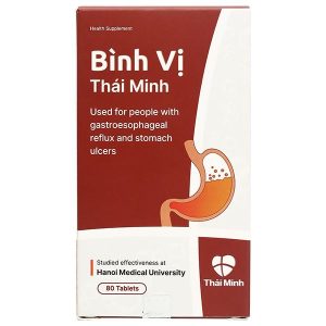 Bình Vị Thái Minh hỗ trợ giảm viêm loét dạ dày lọ 80 viên
