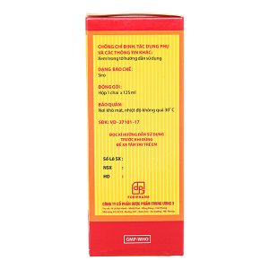 Siro Bổ Phế TW3 Chỉ Khái Lộ trị ho, tiêu đờm chai 125ml