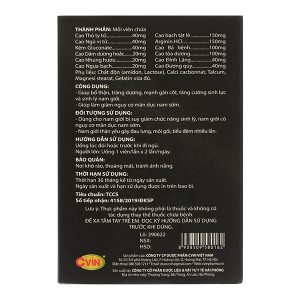 Bổ thận Cvin TestoKing giúp tăng cường sinh lực nam giới hộp 30 viên