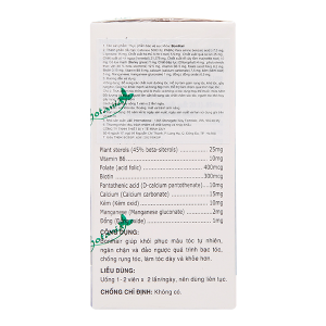 BoniHair giảm rụng tóc, tóc bạc sớm hộp 30 viên