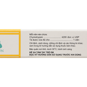 Bostrypsin 4200 USP trị phù nề sau chấn thương, phẫu thuật (2 vỉ x 10 viên)