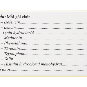 Thuốc cốm Branchamine cung cấp các acid amin trong suy thận mạn tính (30 gói x 2,6g)
