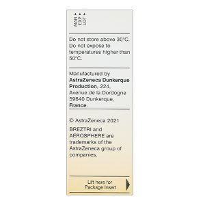 Thuốc xịt Breztri Aerosphere 160/7.2/5mcg trị bệnh phổi tắc nghẽn mạn tính chai 120 liều