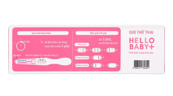 Que thử thai Hello Baby Plus Humasis hộp 1 test