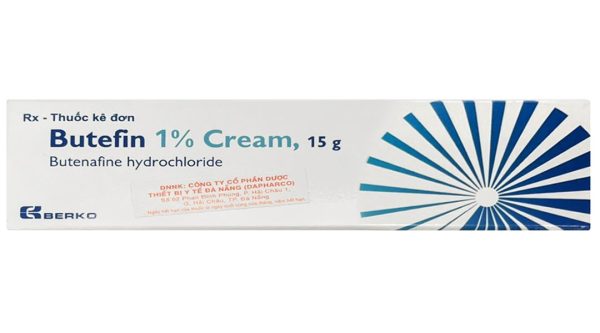 Butefin 1% Cream điều trị lang ben, nấm tuýp 15g