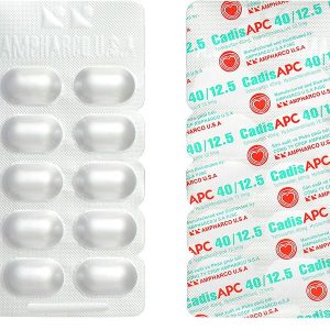 CadisAPC 40/12.5 điều trị tăng huyết áp nguyên phát (3 vỉ x 10 viên)