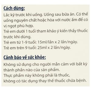 Siro Calci ABC giúp xương và răng chắc khỏe chai 125ml