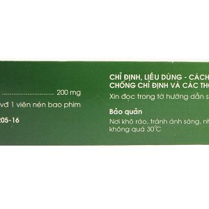Camoas 200mg giảm triệu chứng tiểu khó, tiểu gấp, tiểu đêm (3 vỉ x 10 viên)