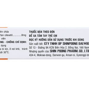 Cancetil 8mg điều trị tăng huyết áp, suy tim (3 vỉ x 10 viên)