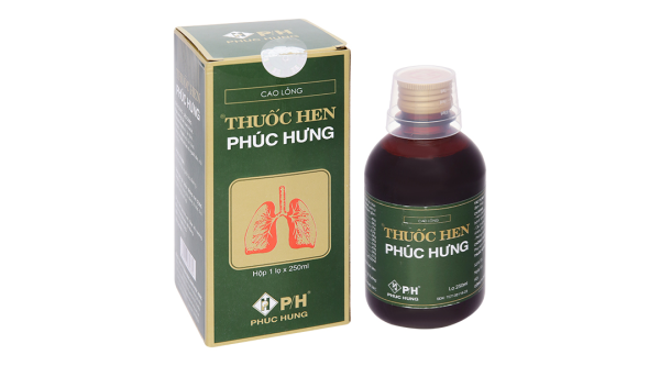 Cao lỏng Thuốc Hen Phúc Hưng trị hen suyễn, viêm phế quản chai 250ml