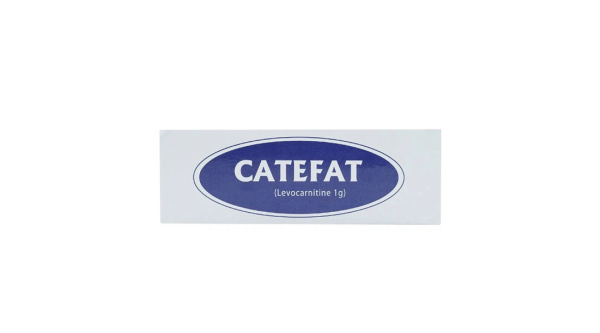 Dung dịch uống Catefat 1g trị thiếu carnitin nguyên phát và thứ phát (20 ống x 10ml)