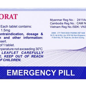 Cerciorat thuốc tránh thai khẩn cấp trong vòng 72 giờ (1 vỉ x 1 viên)
