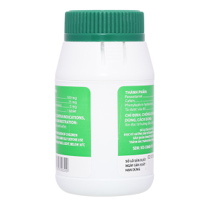 Cetecocenflu trị các triệu chứng cảm cúm lọ 100 viên