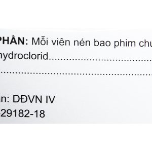 Cetirizin Vidipha 10mg trị viêm mũi dị ứng, mề đay (10 vỉ x 10 viên)