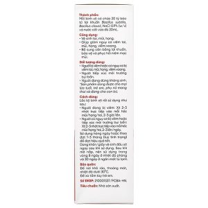 Dung dịch LiveSpo Navax giúp giảm nguy cơ viêm đường tai, mũi, họng chai 20ml