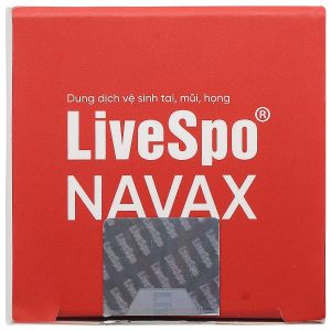 Dung dịch LiveSpo Navax giúp giảm nguy cơ viêm đường tai, mũi, họng chai 20ml