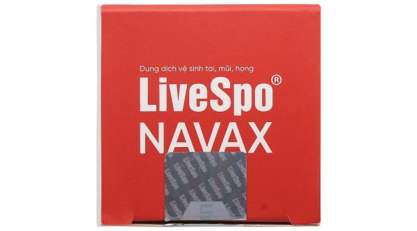 Dung dịch LiveSpo Navax giúp giảm nguy cơ viêm đường tai, mũi, họng chai 20ml