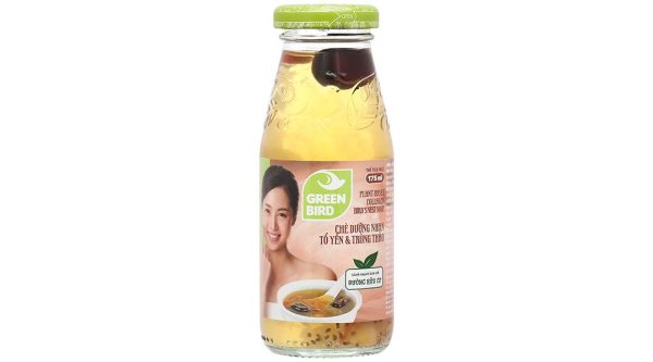 Chè dưỡng nhan tổ yến và trùng thảo Green Bird chai 175ml